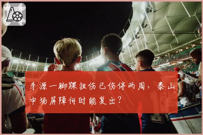 李源一脚踝扭伤已伤停两周，泰山中场屏障何时能复出？